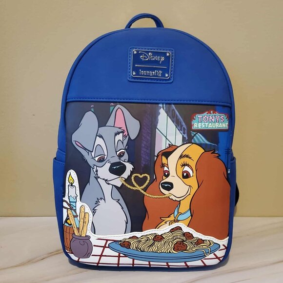 NWT Disney Loungefly Lady & the Tramp Mini Backpack - Picture 1 of 7